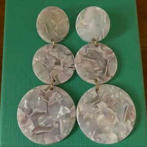 Lucite Fashion Earrings